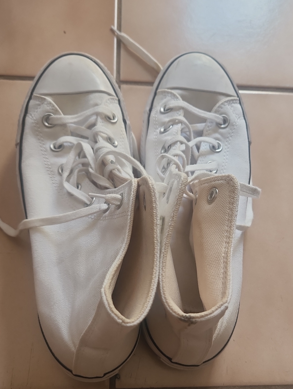 Converse Women’s White High-Top Canvas Sneakers